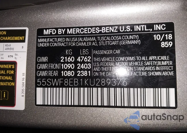 55SWF8EB1KU289376: 44076767