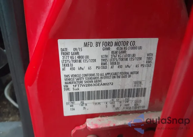 1FT7W2B63GEA80272: 44076938