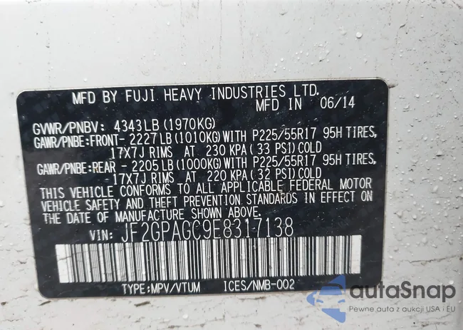 JF2GPAGC9E8317138: 44076993