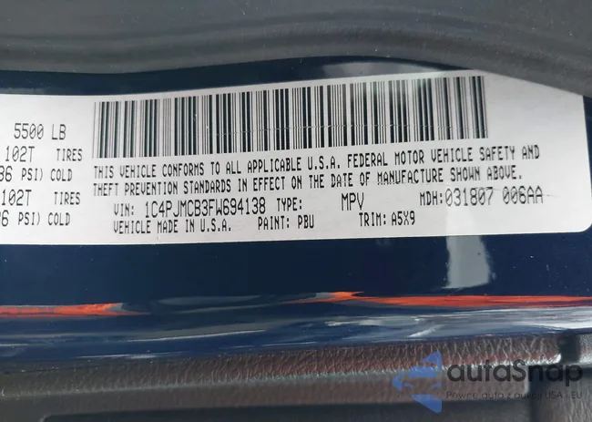 1C4PJMCB3FW694138: 44076995