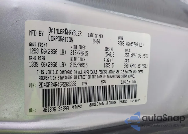 2D4GP24R45R269228: 44077074