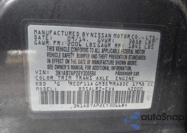 3N1AB7AP2EY306684: 44076175