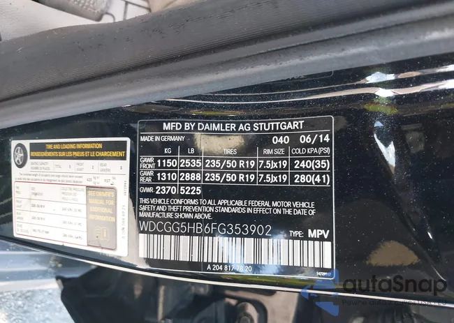 WDCGG5HB6FG353902: 44076469