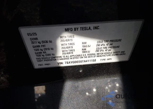 7SAYGDEE6TA411158: 44077635