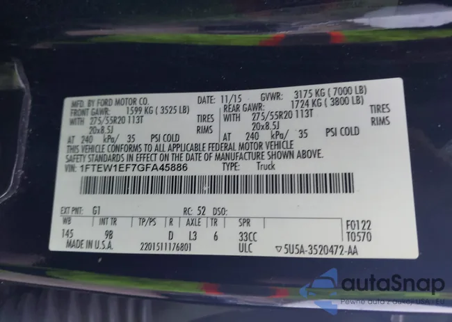 1FTEW1EF7GFA45886: 44077754