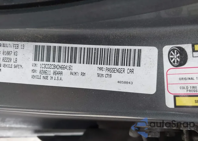 1C3CDZCBXDN664161: 44077849