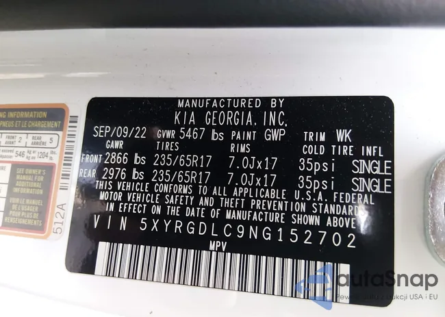 5XYRGDLC9NG152702: 44077977