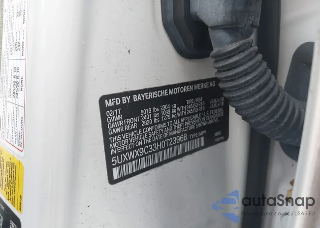 5UXWX9C33H0T23968: 44078094