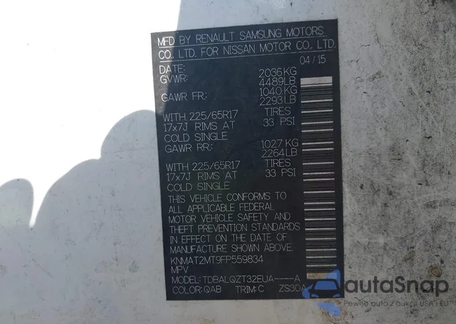 KNMAT2MT9FP559834: 44077209