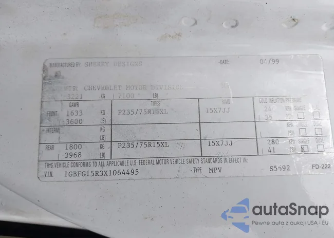 1GBFG15R3X1064495: 44077357