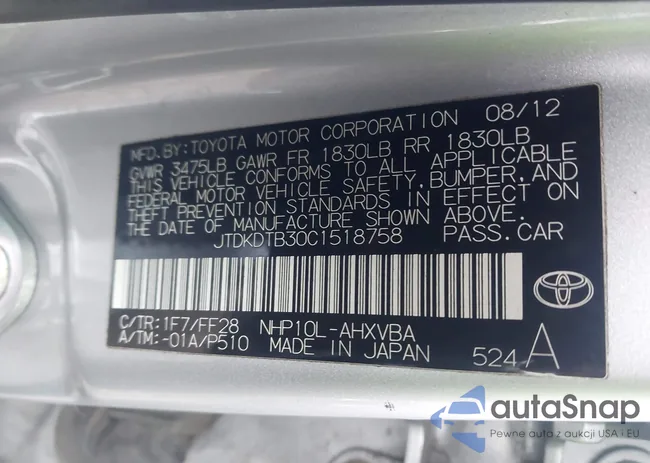 JTDKDTB30C1518758: 44078625