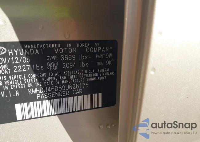 KMHDU46D59U628175: 44078870