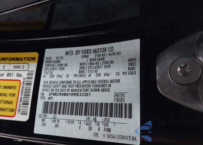 3FMCR9B61RRE33361: 44079151