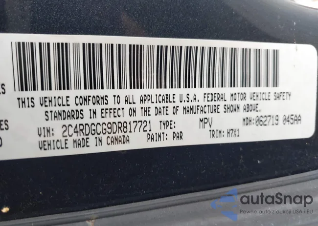 2C4RDGCG9DR817721: 44078341