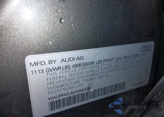 WAUFFAFL4EA084435: 44078539