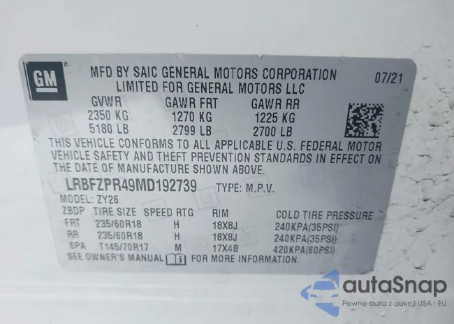 LRBFZPR49MD192739: 44079593