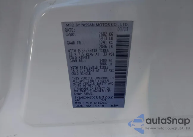 5N1AR2MM3DC660262: 44079641