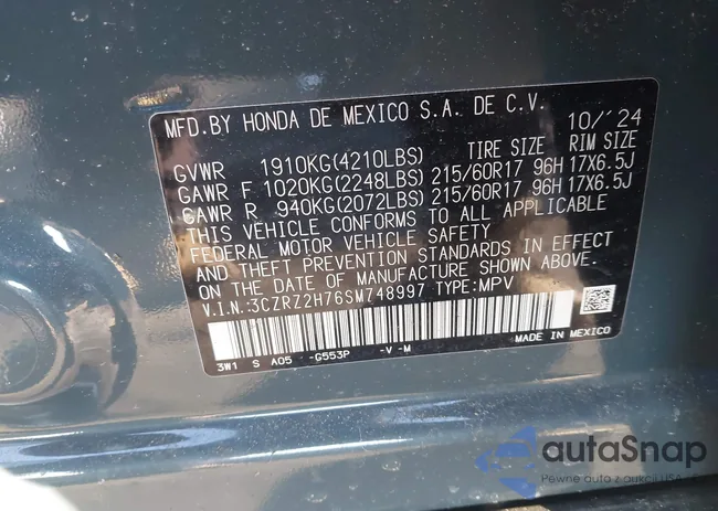 3CZRZ2H76SM748997: 44079661