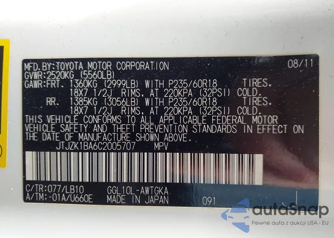 JTJZK1BA6C2005707: 44079953