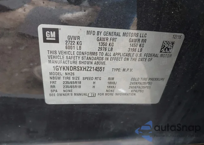 1GYKNDRSXHZ214551: 44080024