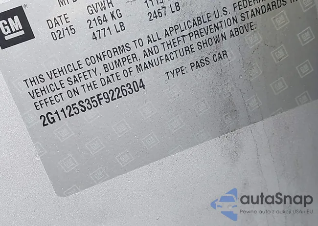 2G1125S35F9226304: 44080028