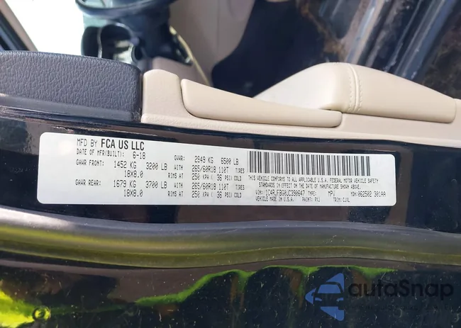 1C4RJFBG0JC390647: 44080145