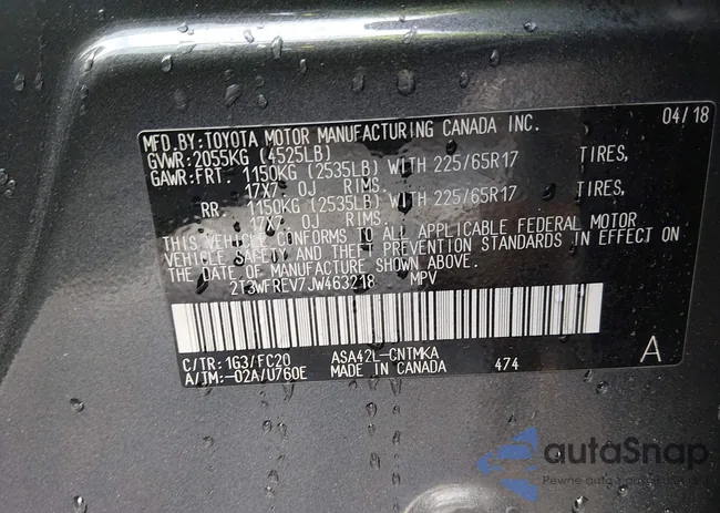 2T3WFREV7JW463218: 44079201