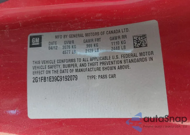 2G1FB1E39C9192079: 44079245