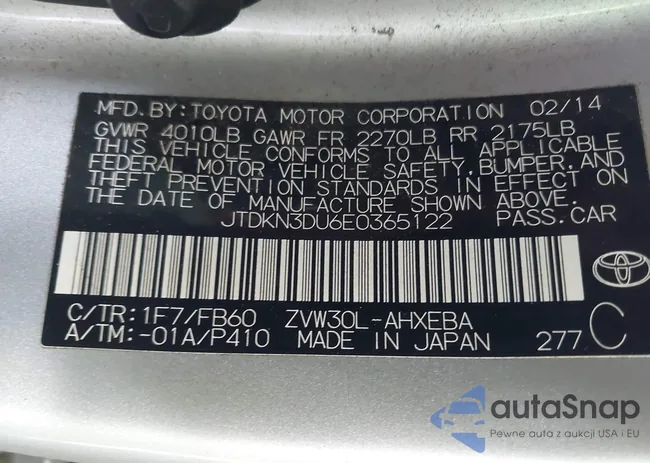 JTDKN3DU6E0365122: 44079307