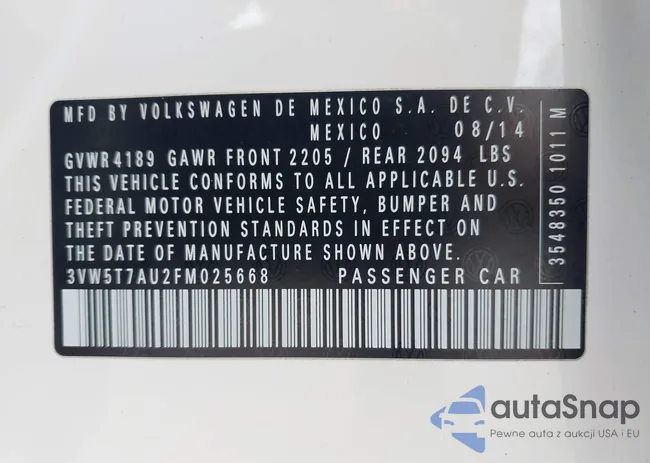 3VW5T7AU2FM025668: 44079338