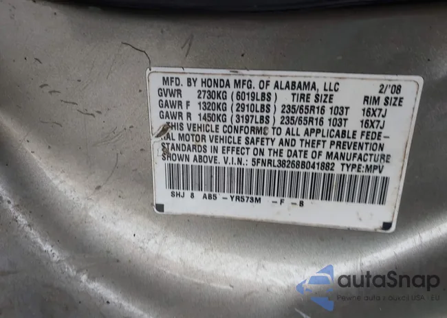 5FNRL38268B041882: 44079364