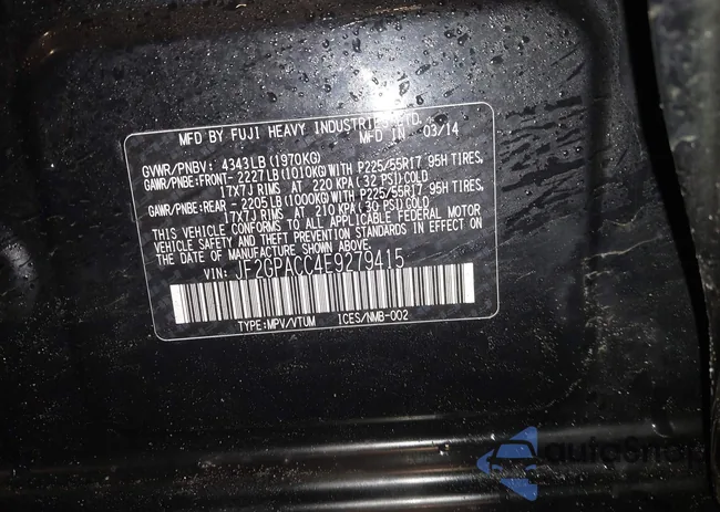 JF2GPACC4E9279415: 44080749