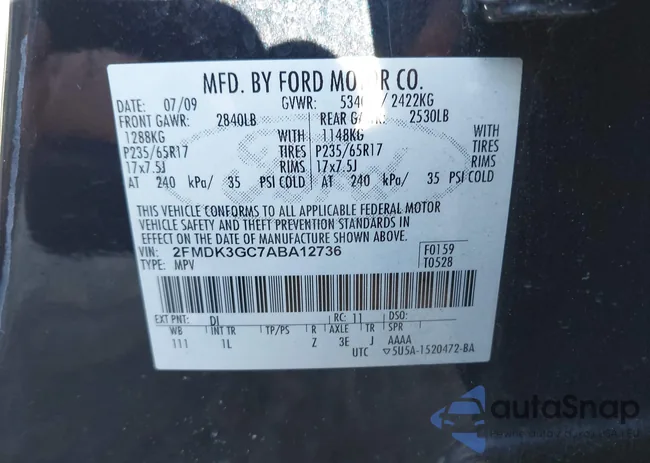 2FMDK3GC7ABA12736: 44080258