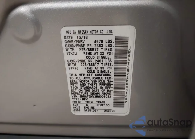 JN8AT2MV2HW001032: 44080299