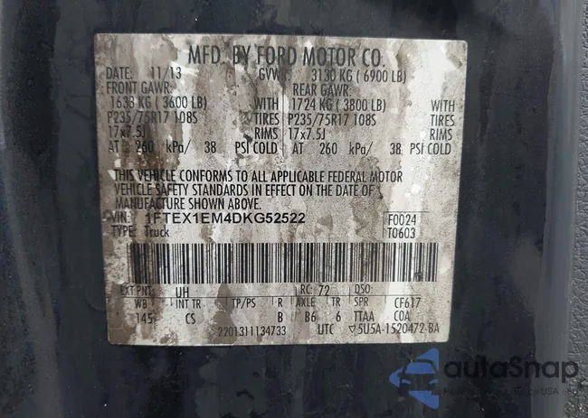 1FTEX1EM4DKG52522: 44080362