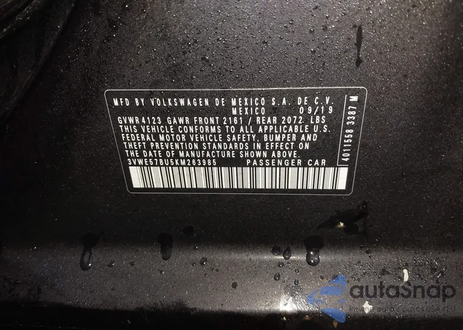 3VWE57BU5KM263985: 44081583