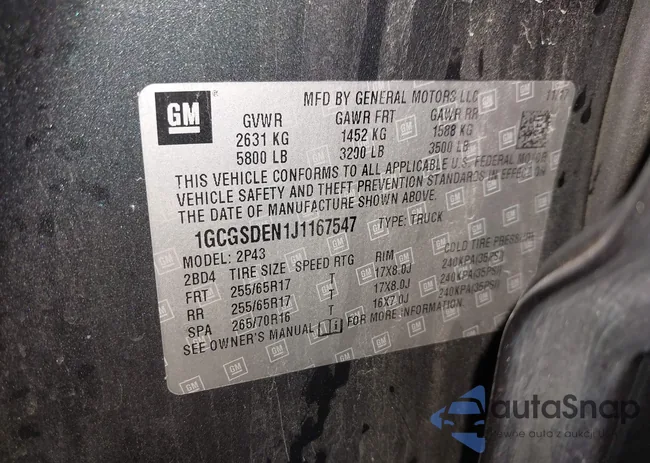 1GCGSDEN1J1167547: 44081753