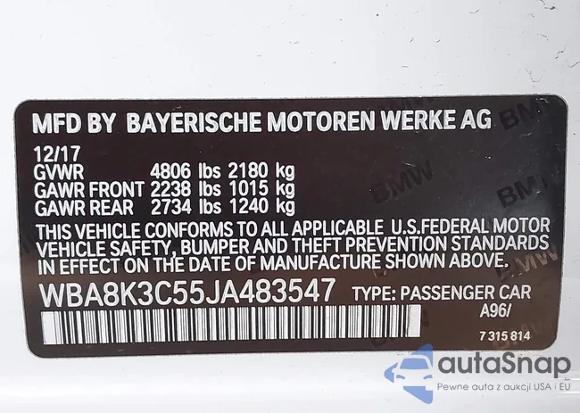 WBA8K3C55JA483547: 44081759