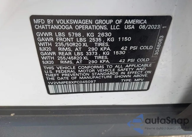 1V2VMPE8XPC045097: 44081920