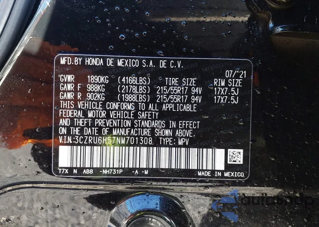 3CZRU6H57NM701308: 44081953