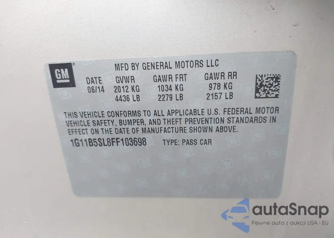 1G11B5SL8FF103698: 44082134