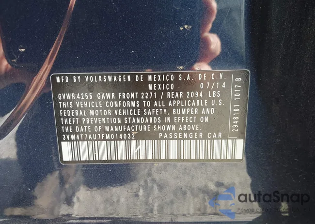 3VW4T7AU7FM014032: 44081188