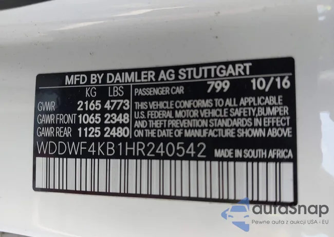 WDDWF4KB1HR240542: 44081302