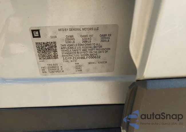 1GYFZCR46LF050632: 44081341