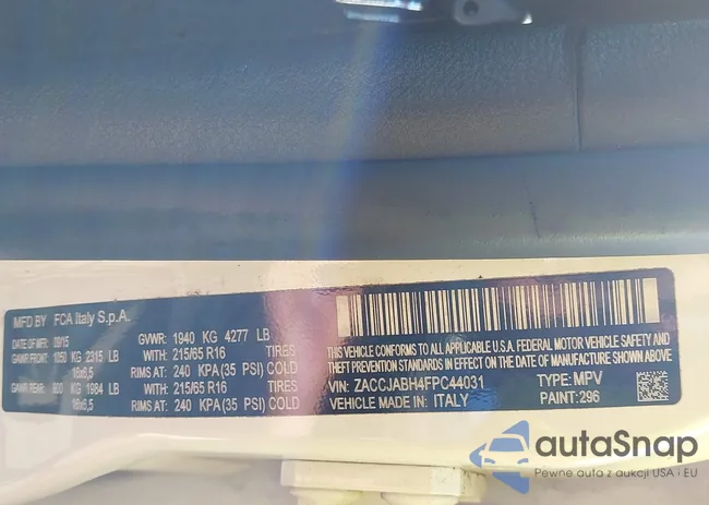 ZACCJABH4FPC44031: 44081387