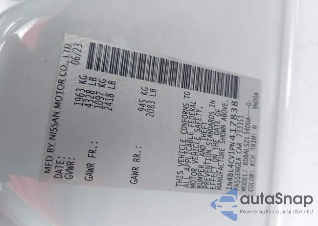 1N4BL4CV1PN417838: 44082655