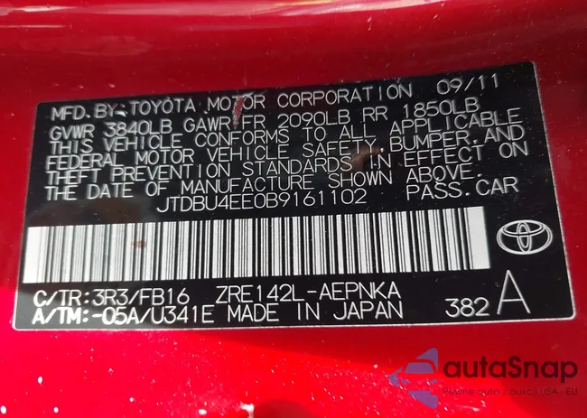 JTDBU4EE0B9161102: 44082800