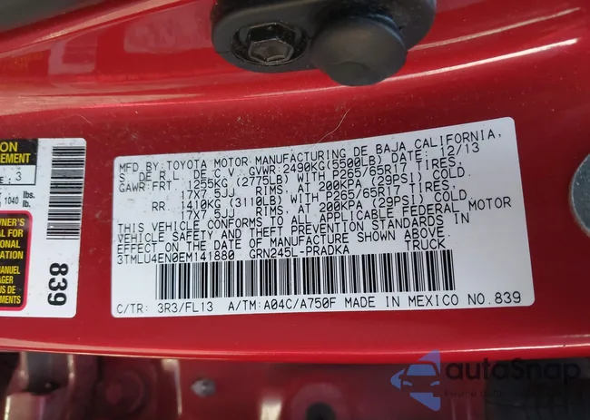 3TMLU4EN0EM141880: 44083045