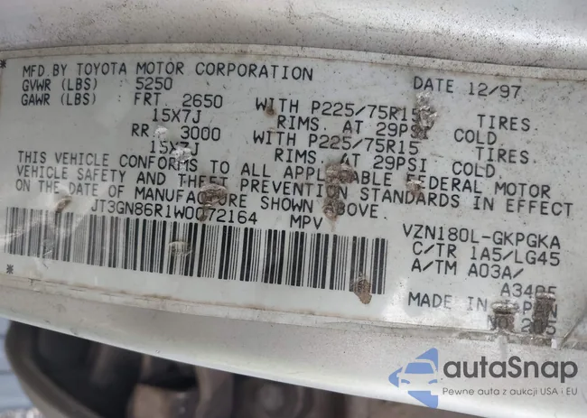 JT3GN86R1W0072164: 44082220