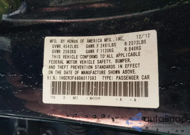 1HGCR3F88DA017583: 44083614